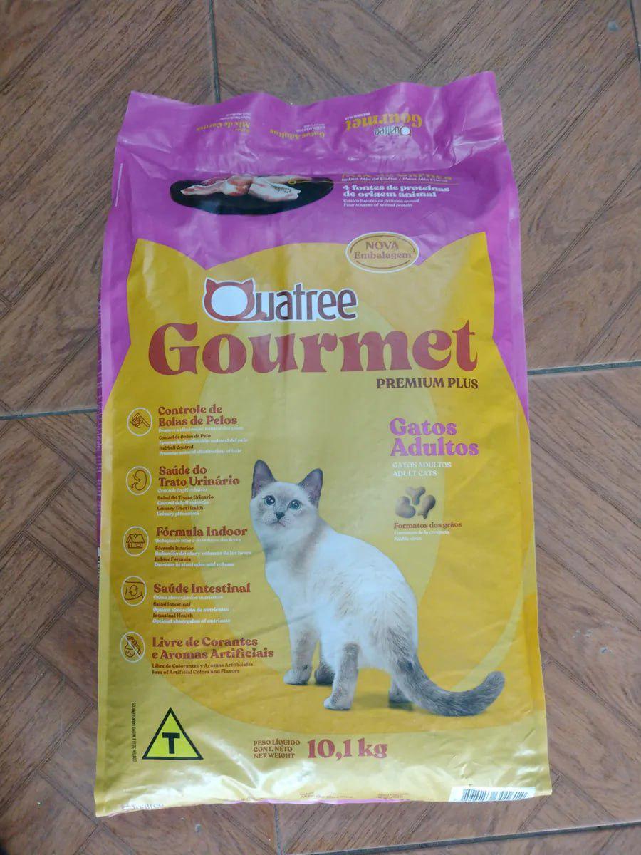 🐾 Quatree Ração Premium Especial Gourmet Gatos Adultos Mix De Carnes 10kg