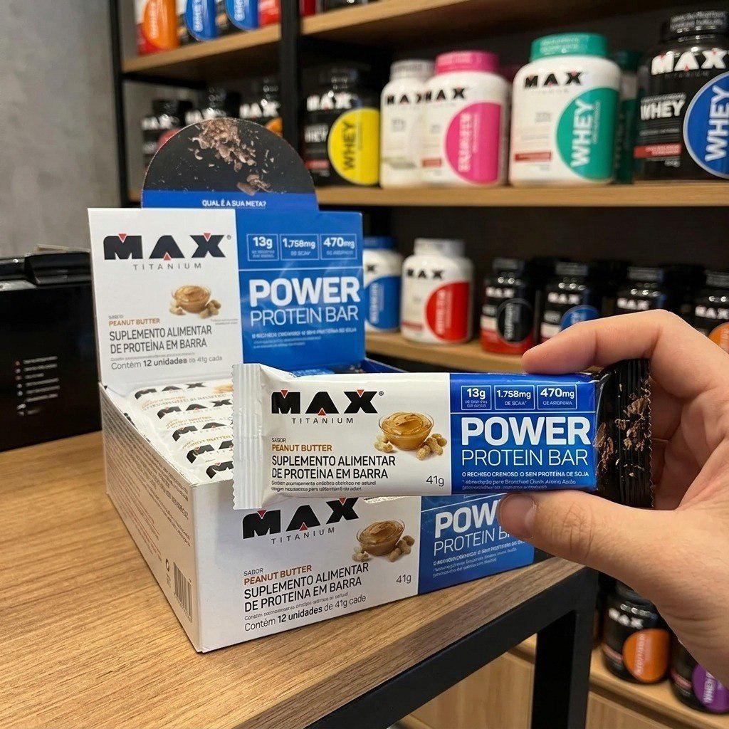 🚚 Display com 12 Unidades Max Titanium Milk Caramel 41g