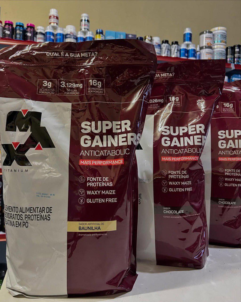 🚚 Hipercalórico 3kg Super Gainers Max Titanium