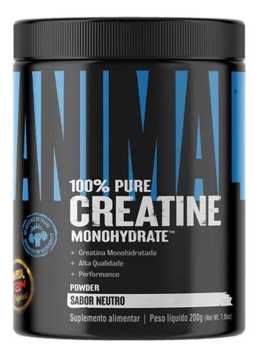🚚 Creatina Monohidratada 100% Pura 200g Universal Animal Pote