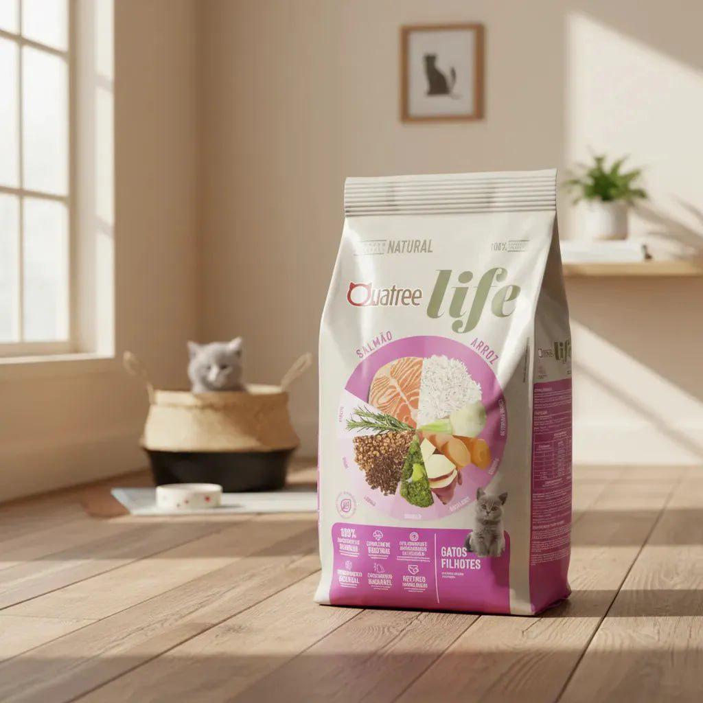 🐾 Ração Quatree Para Gatos Life Filhotes 10,1kg