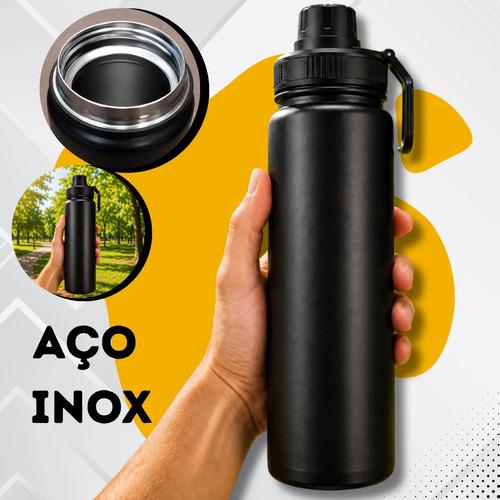 🚚 Garrafa De Água Termica 800ml Café Inox Copo Frio E Quente