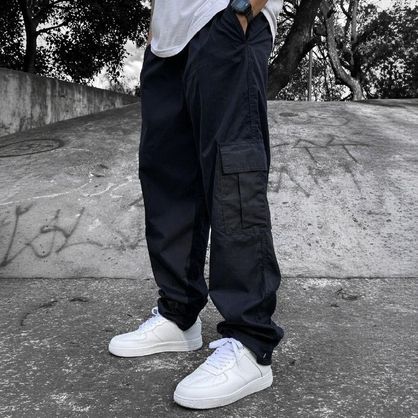 ➡️ Calça Cargo Sarja 100% Algodão (8 cores)