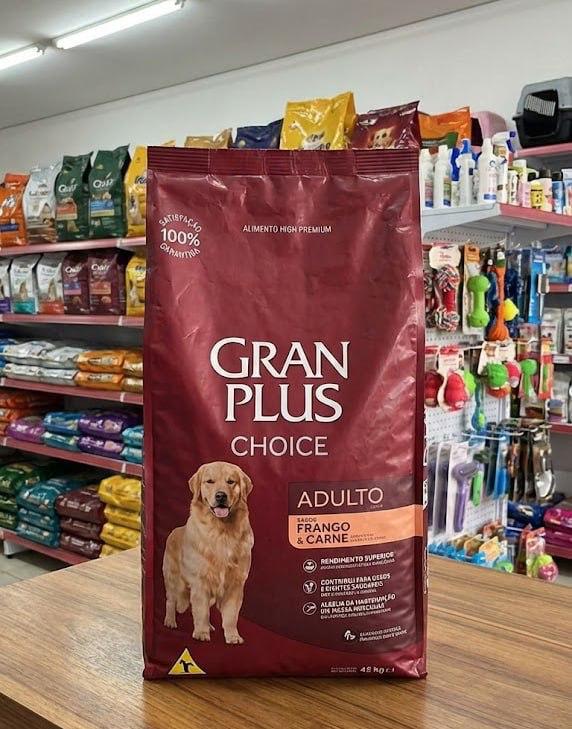 🐾 Ração Gran Plus Choice Cães Adultos Frango E Carne 10,1kg