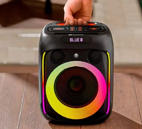 ➡️ Caixa de Som Bluetooth Portátil Karaokê RGB