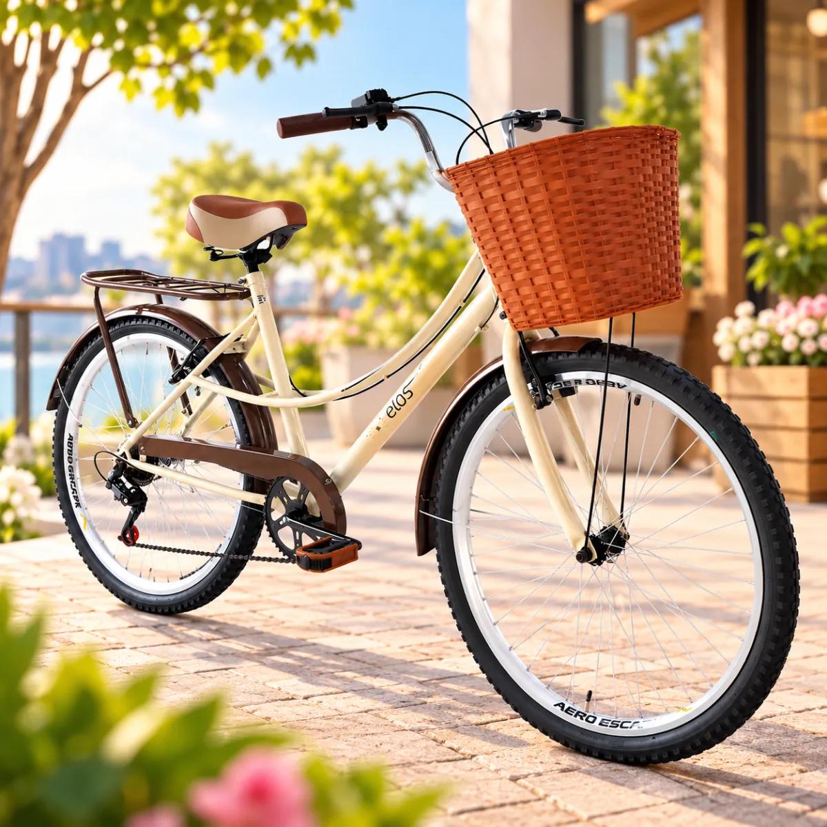 🚚 Bicicleta Urbana Aro 26 Verona Summer Retro Vintage Lilas