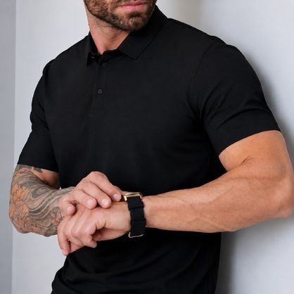 ➡️ Camisa Polo Tecido Tech