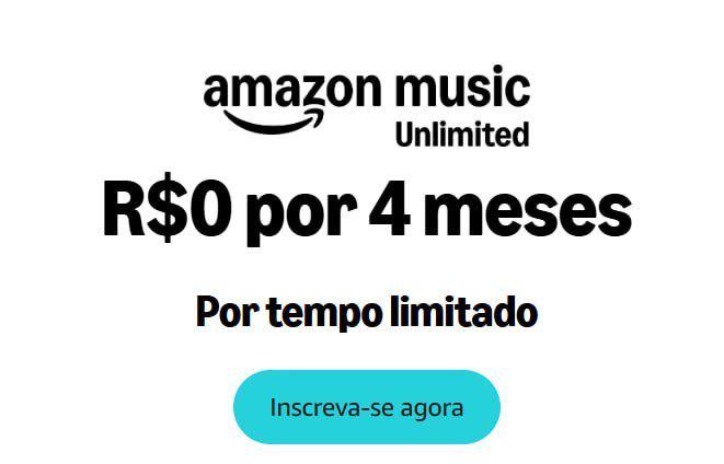 🔥 4 Meses Grátis do Amazon Music Unlimited