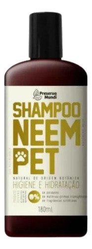 🐾 Shampoo Natural Vegano Neem Pet Preserva Mundi Cães Gatos 180ml