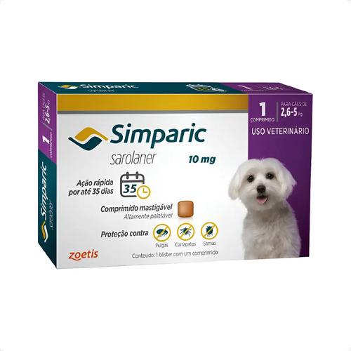 🐾 Simparic 10 Mg 2,6 A 5,0 Kg