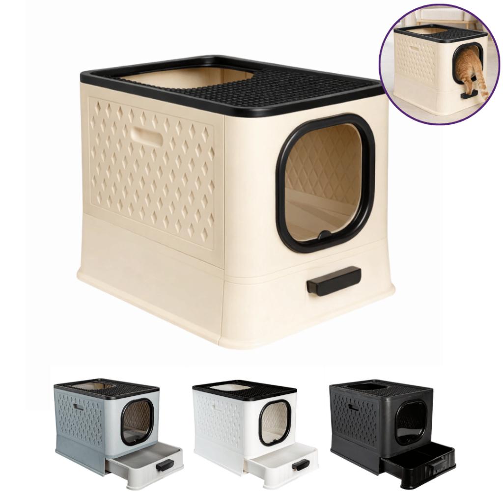 🐾 Caixa De Areia Fechada Gatos Jelplast Sandbox Premium