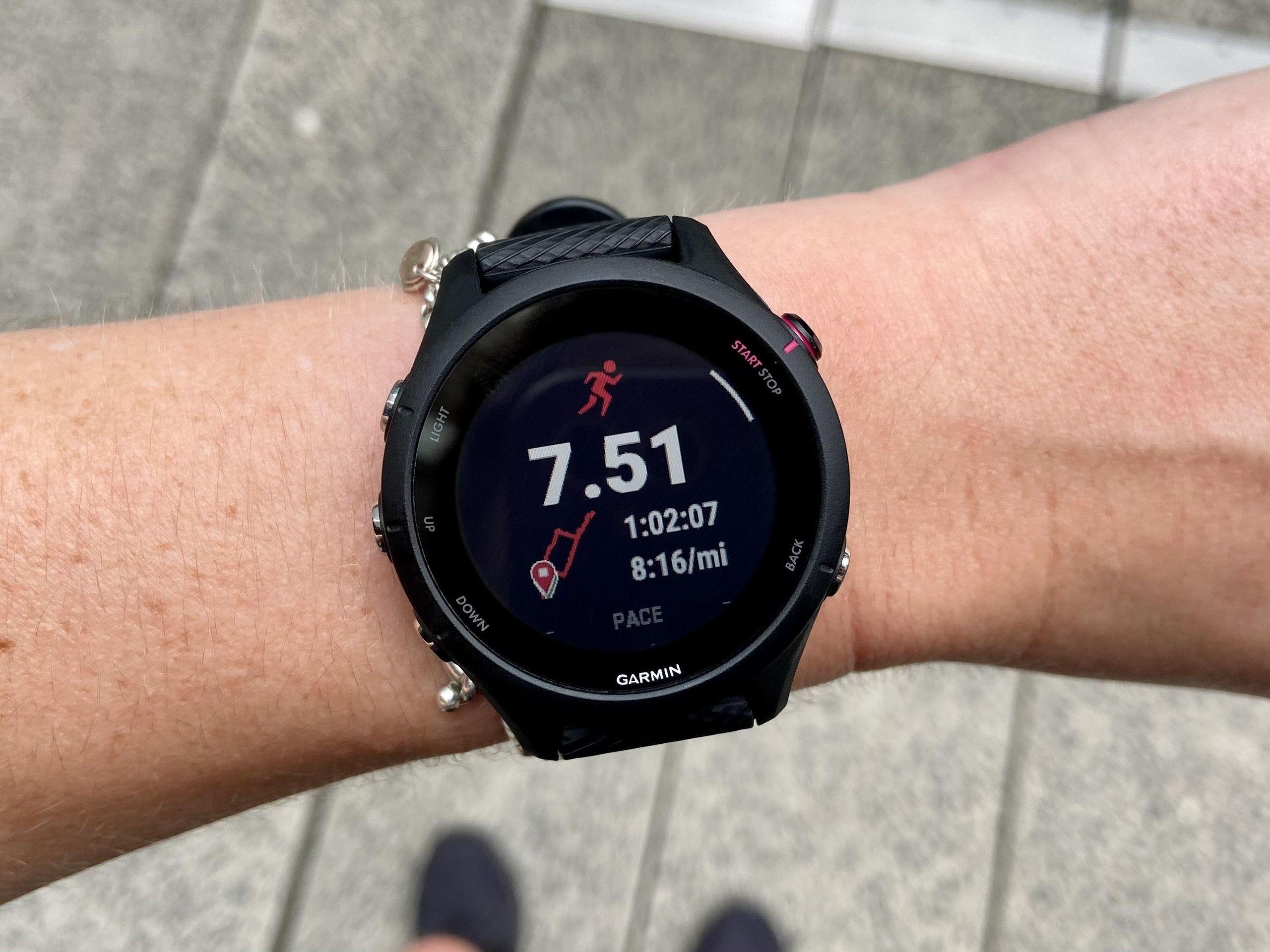🚚 Smartwatch Garmin Forerunner 255 GPS com Monitor Cardíaco e Caixa de 46 mm Cinza Ardósia
