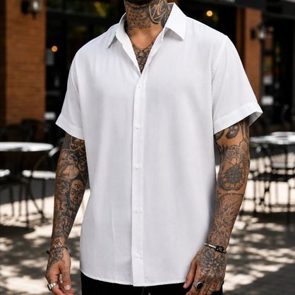 ➡️ Camisa Manga Curta Social