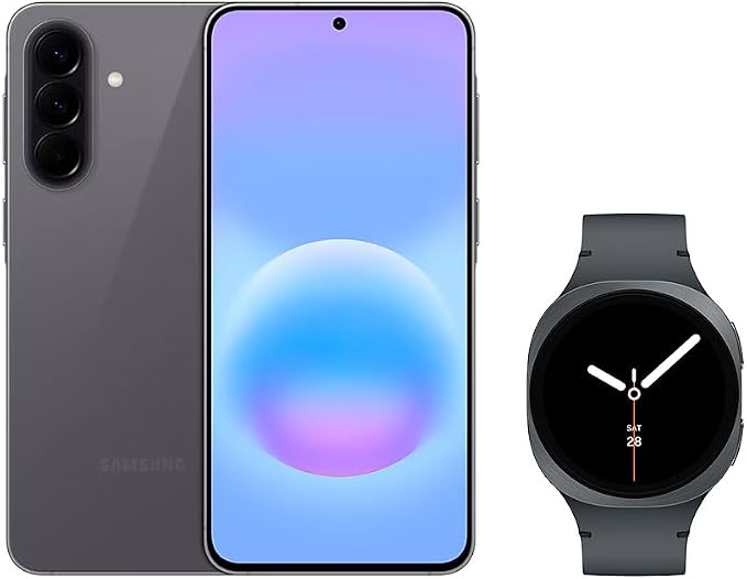 🚚 Samsung Combo Galaxy A57 5G (128GB) - Cinza + Galaxy Watch8 BT 40mm - Grafite
