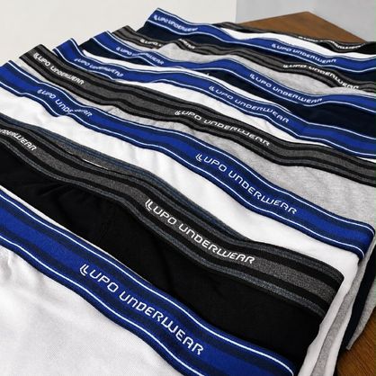 ➡️ Kit 10 Cuecas Boxer Lupo Masculino Algodão