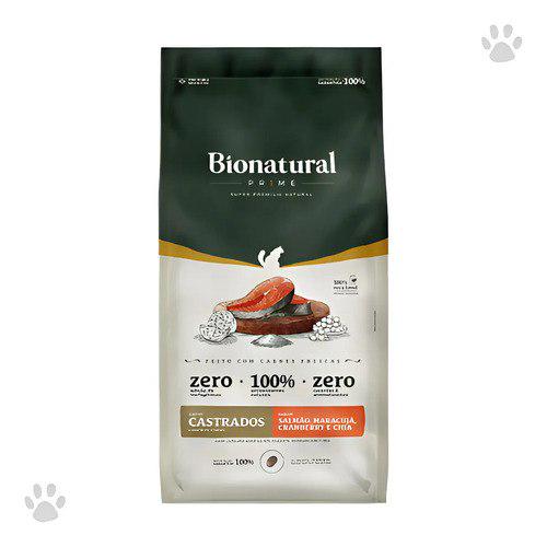🐾 Ração Prime Bionatural Gato Castrado Salmão 7,5kg