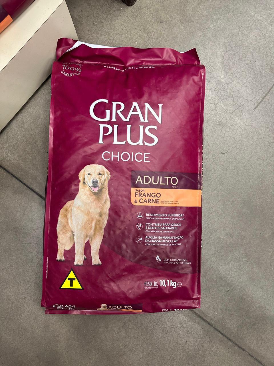 🐾 Ração Gran Plus Choice Adultos Sabor Frango E Carne 15kg