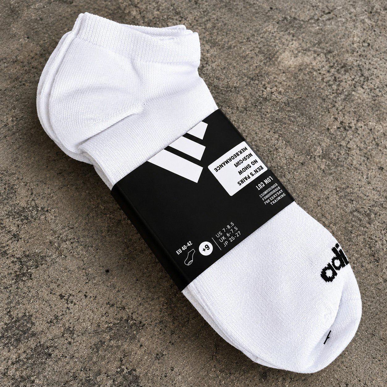 🚚 Kit com 6 Pares De Meias Adidas Linear