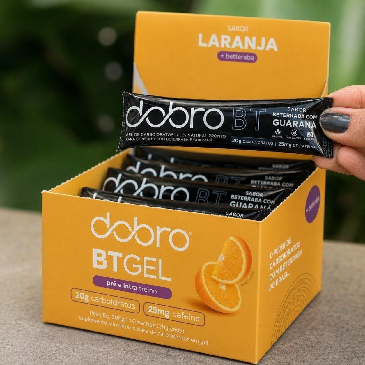 🚚 Display 10 Unid 30g Dobro Bt Gel De Carboidrato Beterraba com Laranja