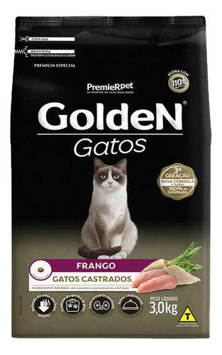 🐾 PremieRpet Golden Premium Especial Golden Gatos Adultos Castrados Frango Gato Adulto Seca