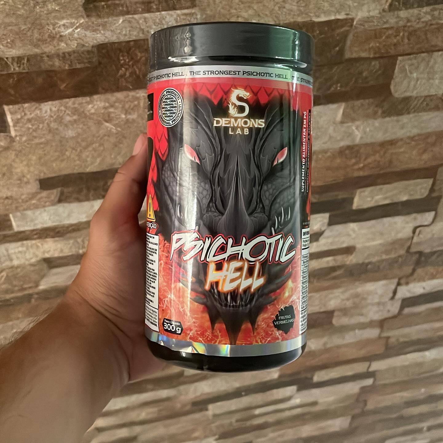 🚚 Aminoácidos Demons Lab Pré-Treino Frutas Vermelhas 300g 60 Doses