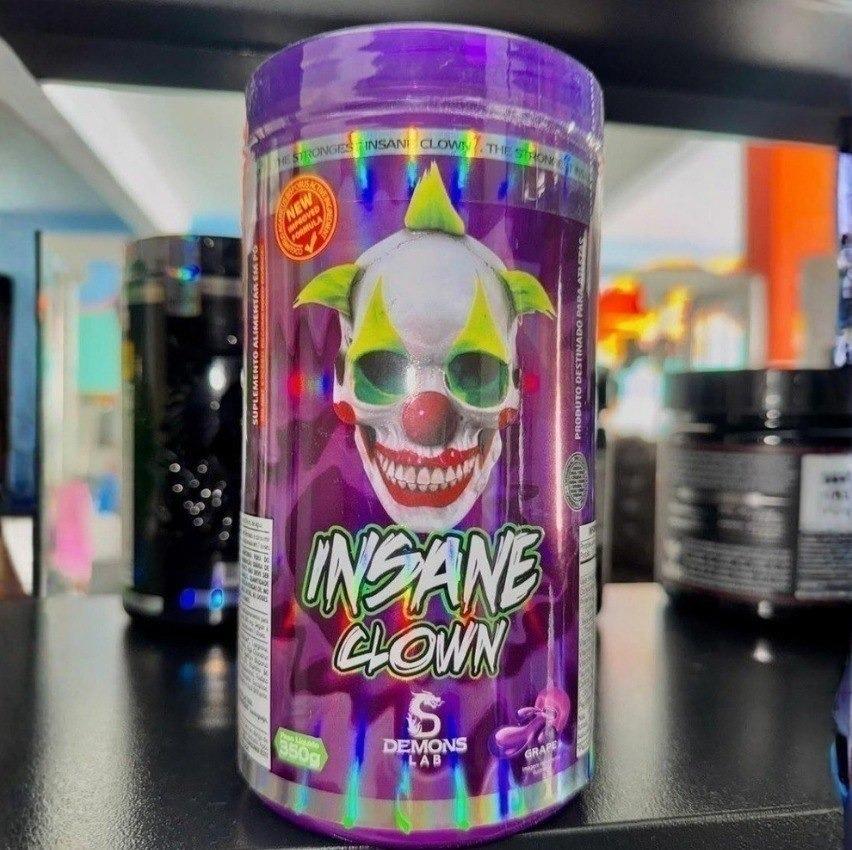 🚚 Pré Treino Demons Lab Insane Clown 350g Aminoácidos Sabor Grape