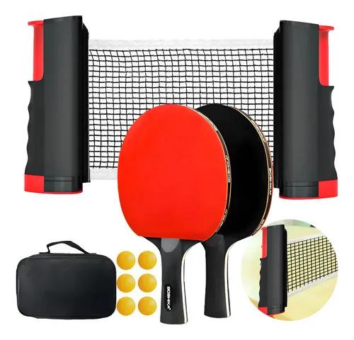 🚚 Kit Raquete Ping Pong Profissional + Rede - Tênis De Mesa