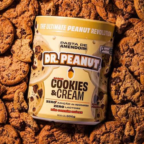 ➡️ Pasta De Amendoim Sabor Cookies & Cream 600g - Dr. Peanut