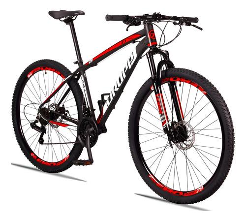 🚚 Bicicleta Aro 29 Dropp Z3 Câmbio Shimano 21 Vel Freio Discos Cor Preto/vermelho