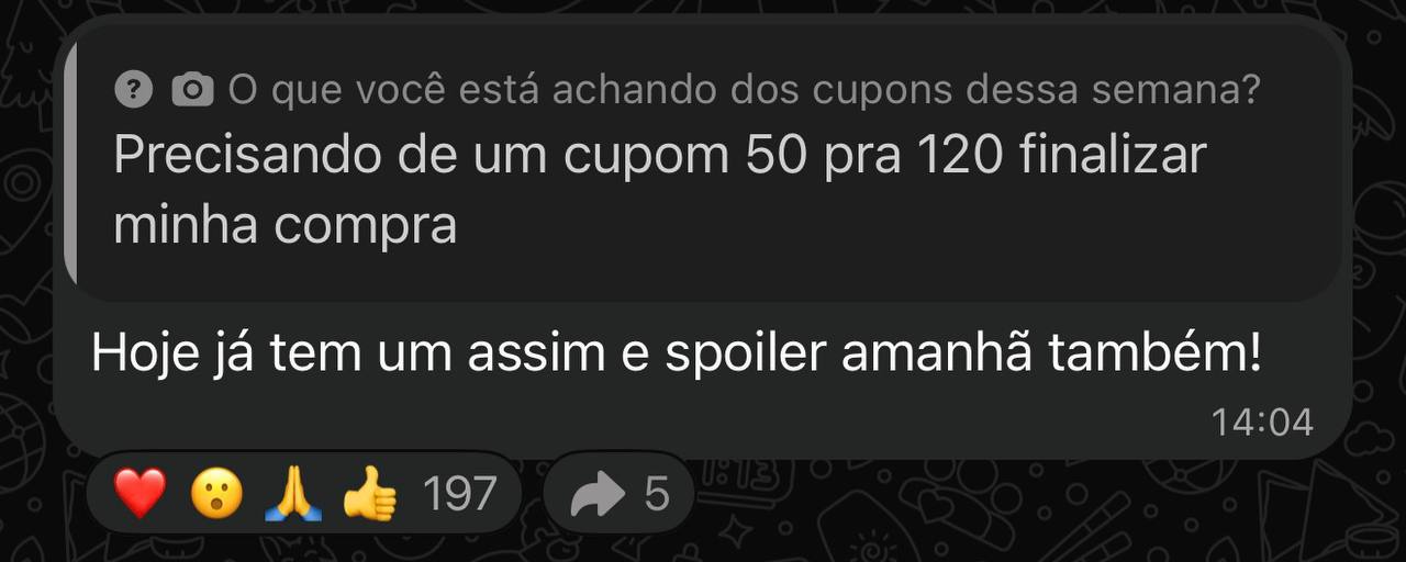 Pode sair 50/120 Shopee hoje!