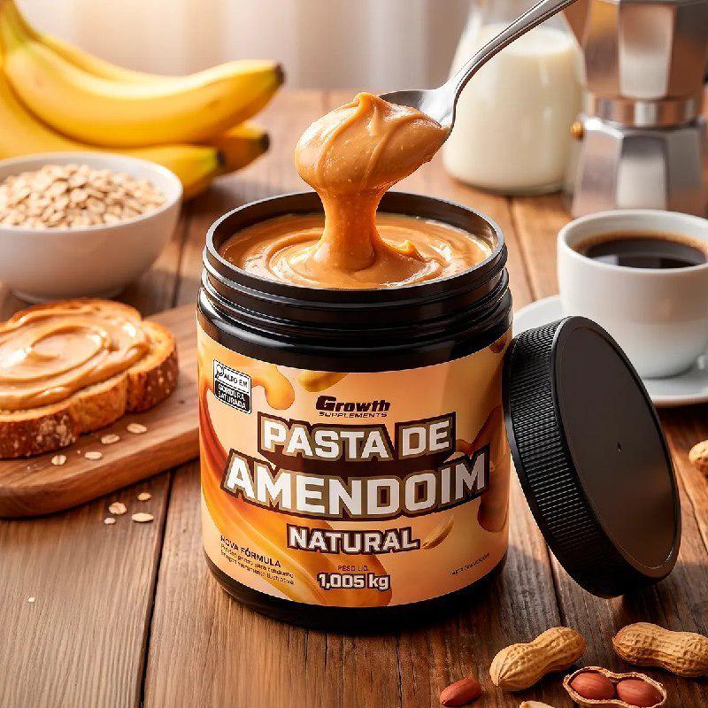 🚚 Pasta De Amendoim 1kg Growth Supplements