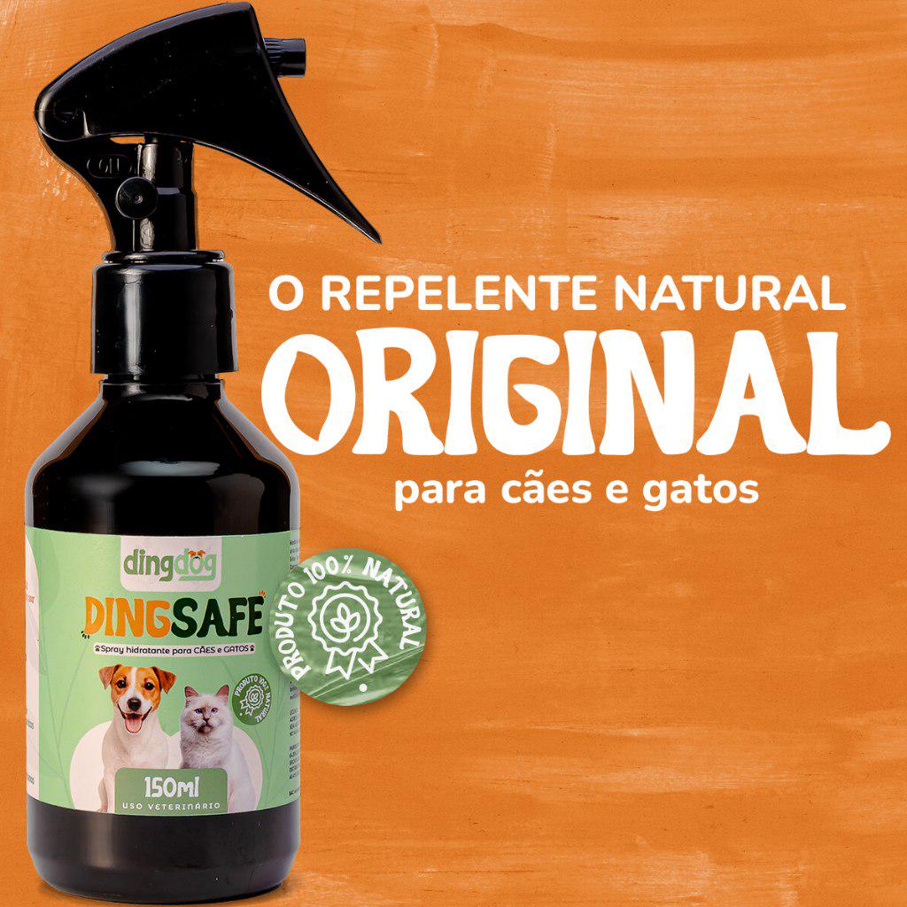 🐾 Spray Anti Mosquito e Insetos Ding Dog 100% Natural Repelex