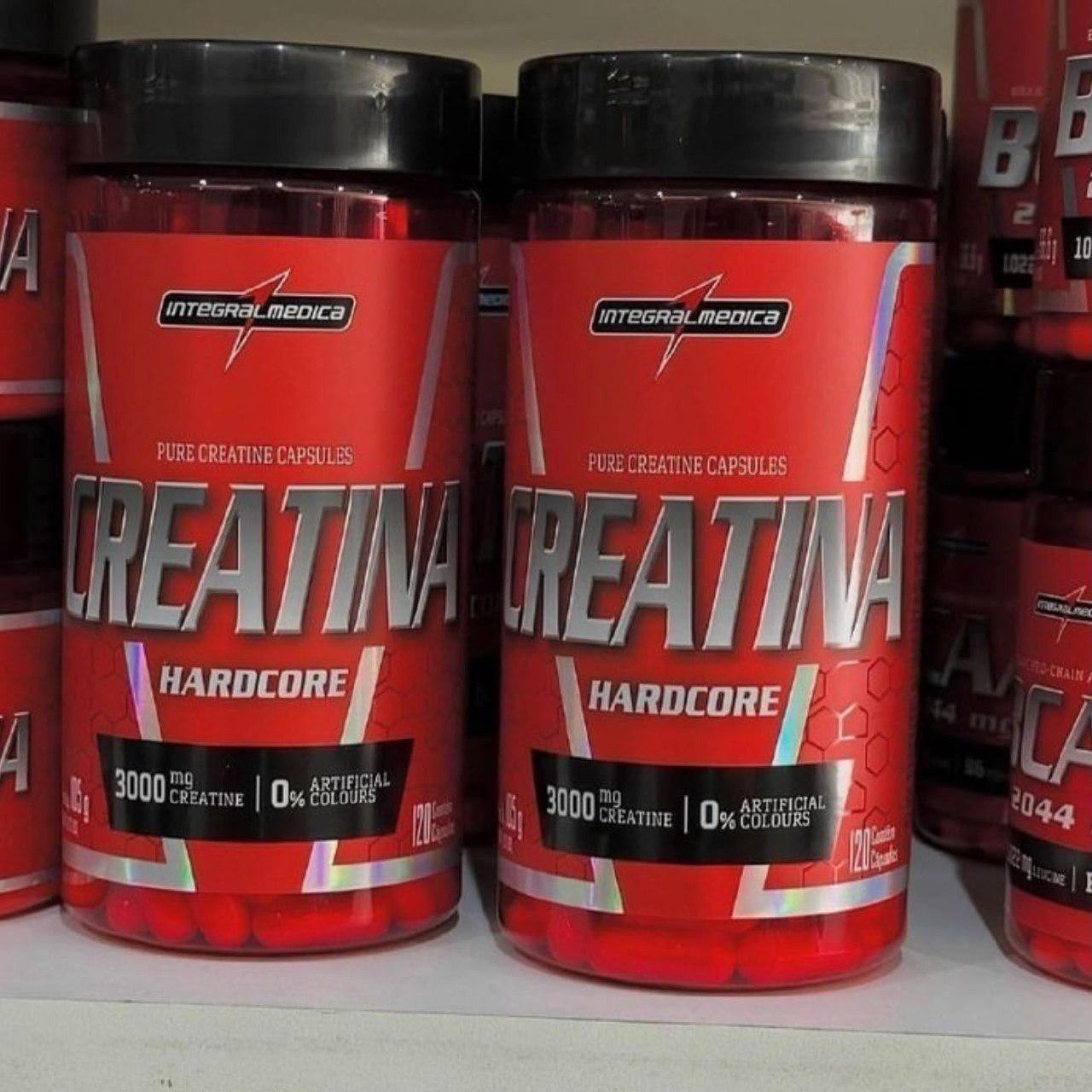 ➡️ Creatina Monohidratada Hardcore 120 Capsulas - Integralmedica