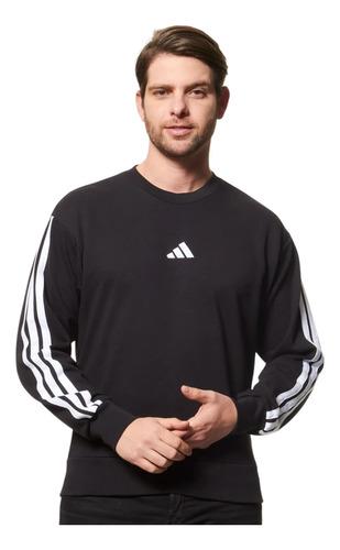 🚚 Moletom Casual Masculino Essentials Três Listras Adidas