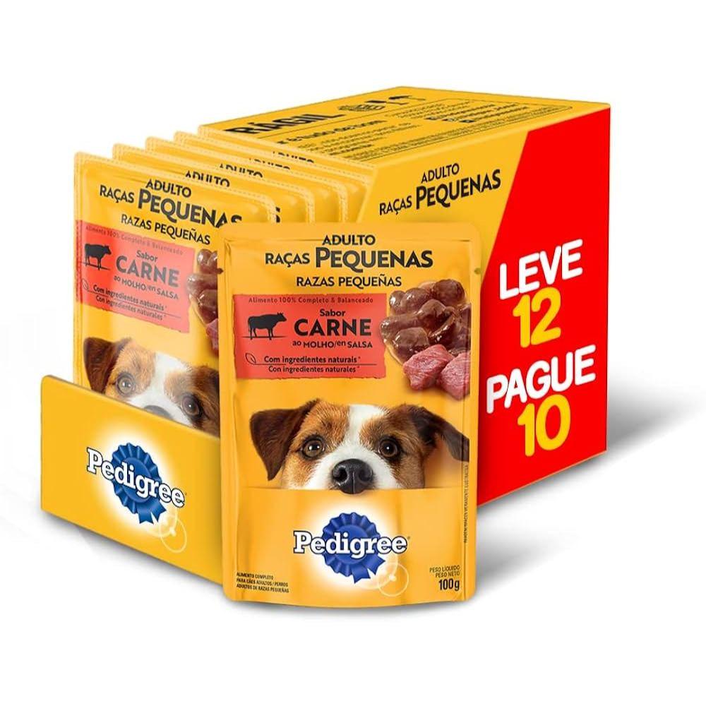 🐾 Pedigree Sache Carne Para Cães 10 Unidades