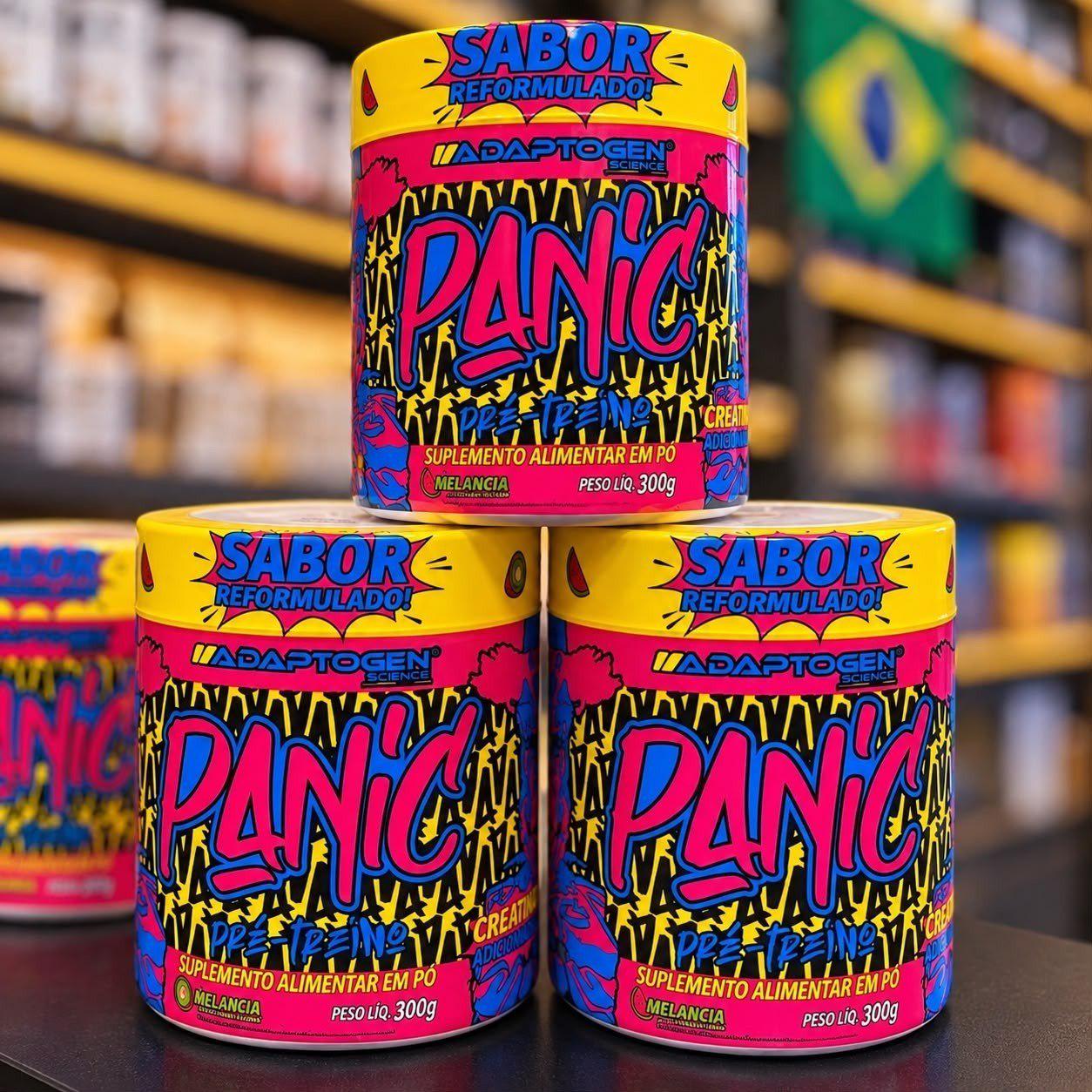 ➡️ Pré-treino Panic 300g Sabor Abacaxi - Adaptogen