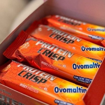 ➡️ 12 Unidades Barra de Proteína Crisp Bar Ovomaltine Integralmédica