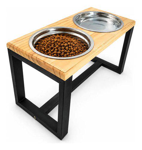 🐾 Comedouro Alto Duplo Para Cachorro - Tamanho G