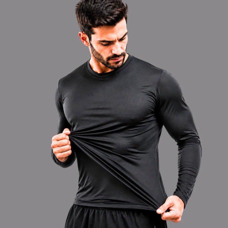 ➡️ Camisa Térmica Manga Longa com Proteção Solar UV50