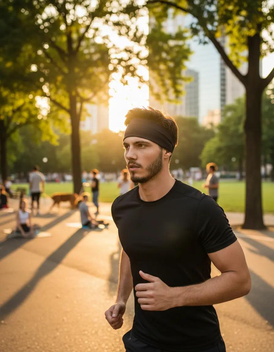 🚚 Faixa Headband De Cabeça Esportiva Masculina E Feminina