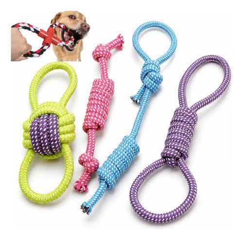🐾 Kit 4 Brinquedo Pet Corda Resistente Interativo Cachorro Forte