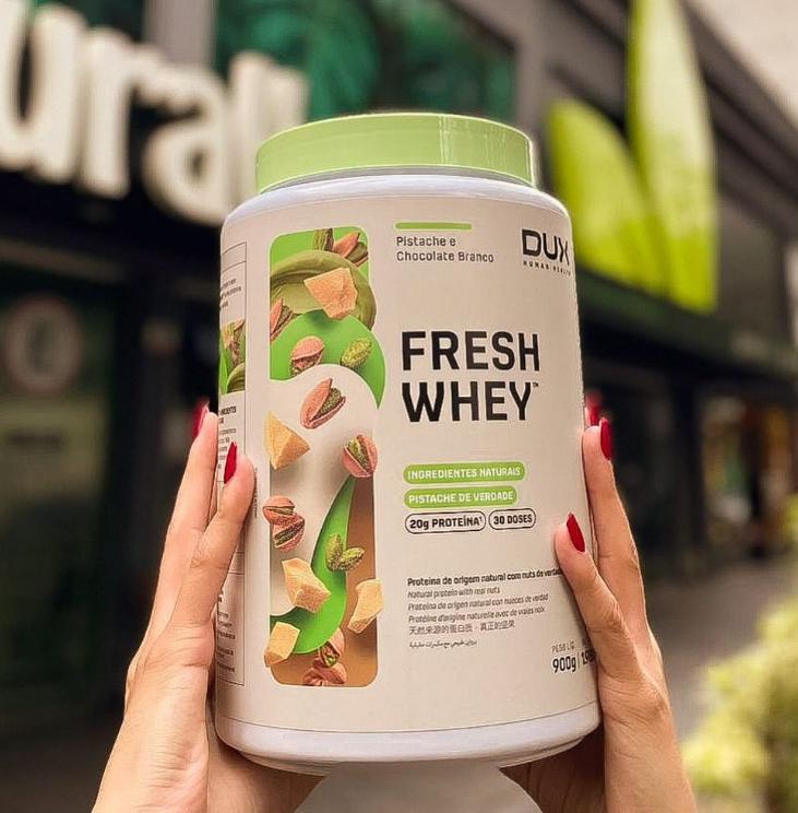 🚚 Freshwhey Pistache E Chocolate Branco 900g Dux