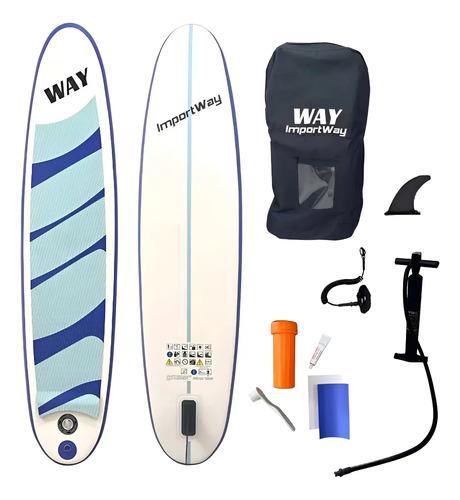 🚚 Prancha Inflável Stand Up Paddle 243cm Acessórios, Bomba, Remo