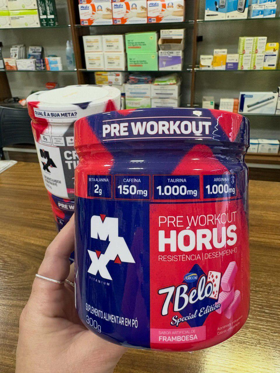 🚚 Pré Treino Hórus 7 Belo Max Titanium 300g