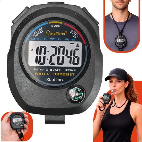 🚚 Cronômetro Temporizador Digital Esportivo Profissional Para Corrida Treino Natação Futebol Competição Com Disp