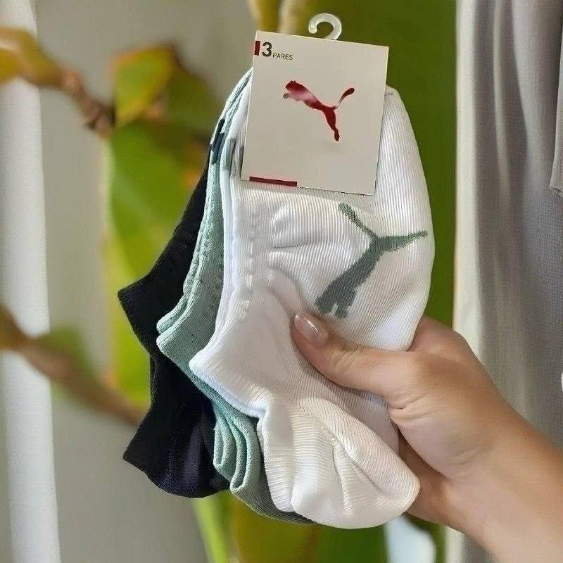 ➡️ Kit com 9 Pares de Meias Puma Sapatilha