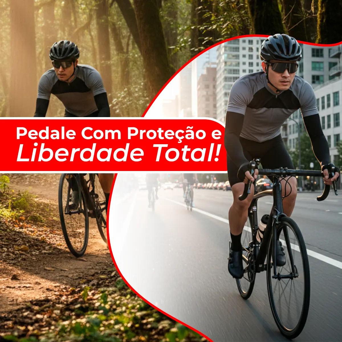 🚚 Manguito Braço Proteção Solar Uv50+ Moto Manga Ciclismo Bike