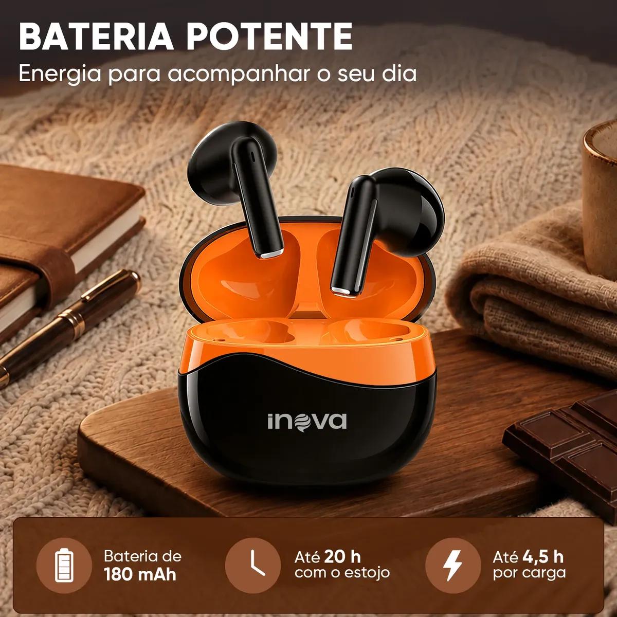 🚚 Fone De Ouvido Sem Fio Bluetooth 5.4 Inova Tws
