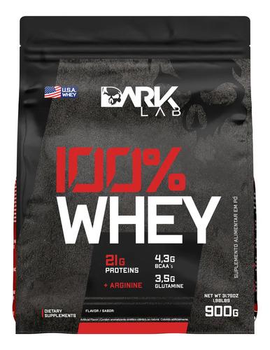 🚚 Whey Protein Concentrado 100% 900g Refil Dark Lab Sabor Baunilha