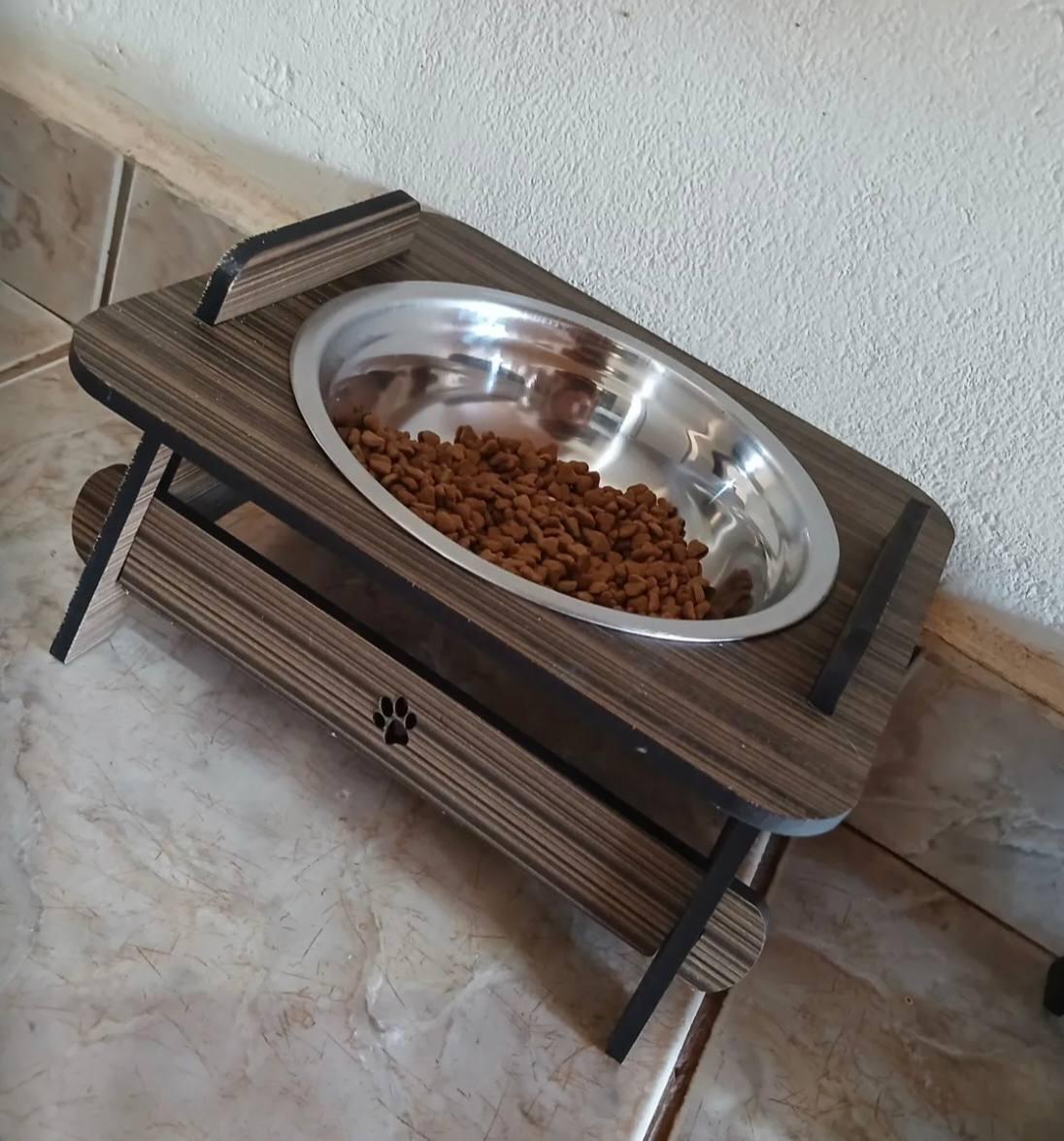 🐾 Comedouro Pet Elevado Ergonômico Tigela Inox Cão/gato